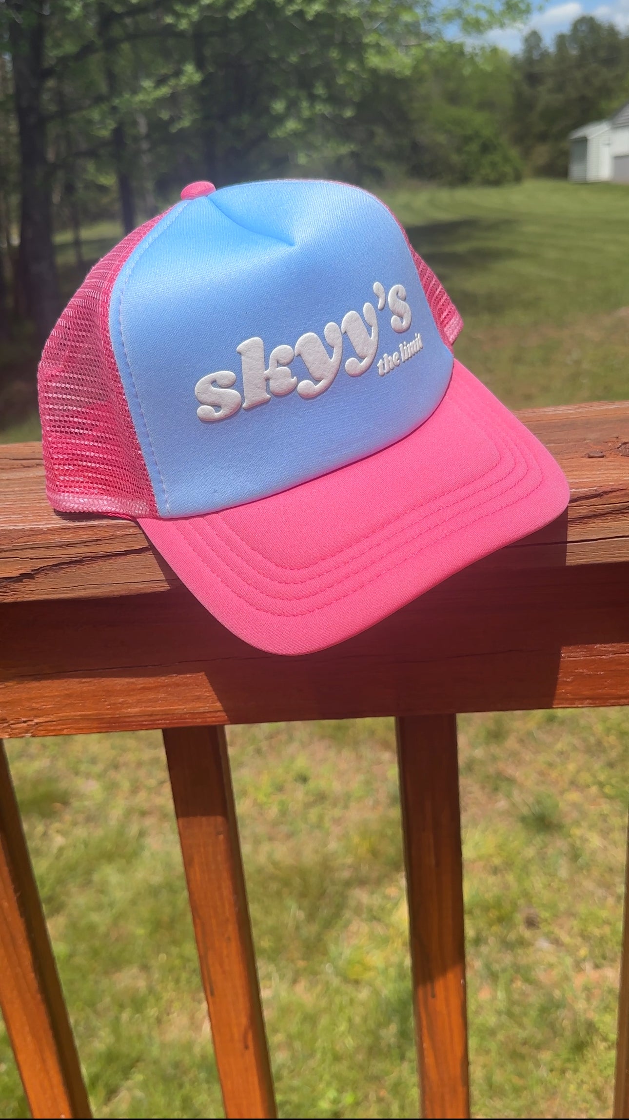 SKYY Blue Trucker Hat